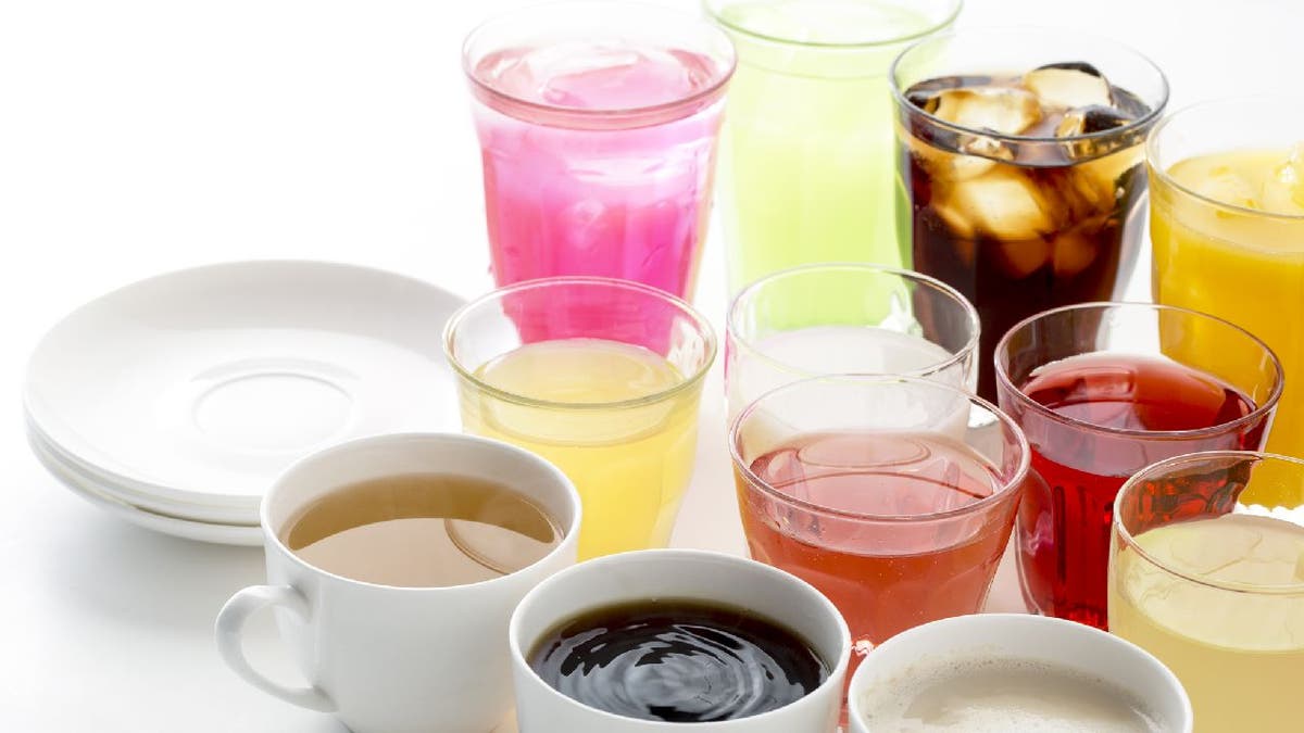 Caffeinated beverages such as soda, iced tea, coffee and juice